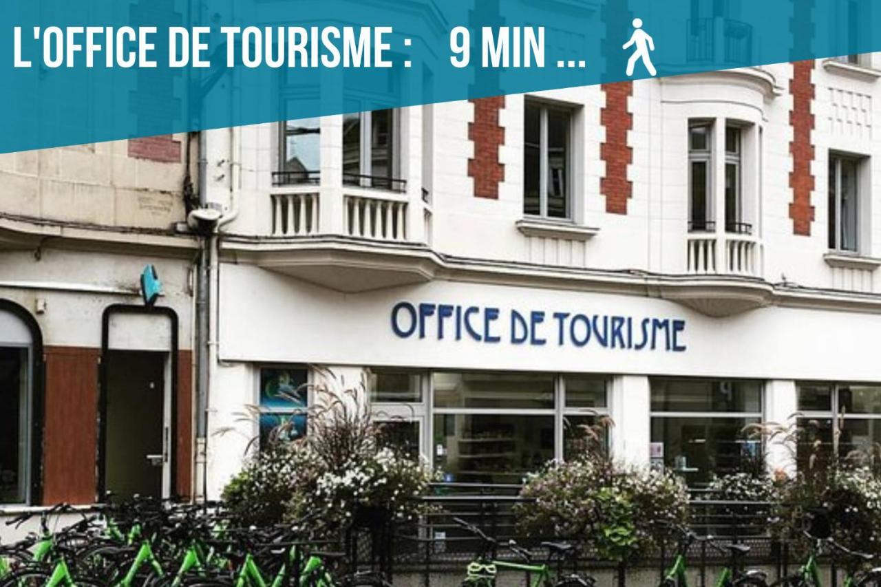 L'Echappee Belle - Terrasse 25M2 - Centre Ville - Lit Queen Size サン・クエンティン エクステリア 写真
